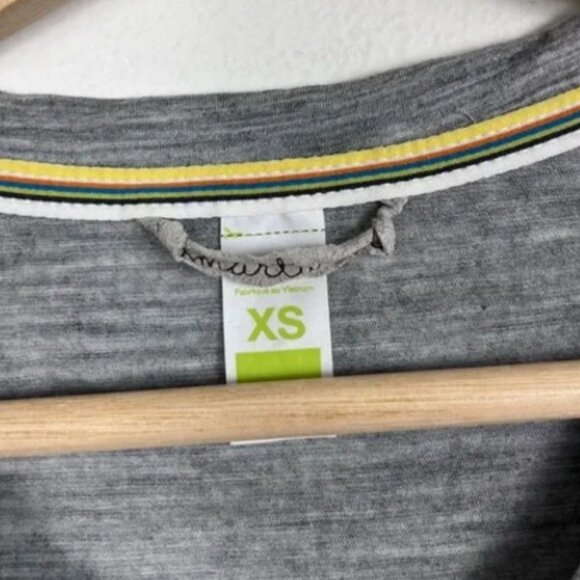 Smartwool Heather Gray Merino Wool Base Layer V Neck Size XS - Picture 5 of 6